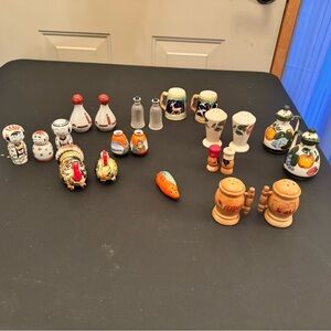 Assorted Decorative Salt and Pepper Shakers Set